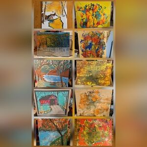 From Moms Closet Listing is for one Unlisted mystery Painting handpainted by Mom